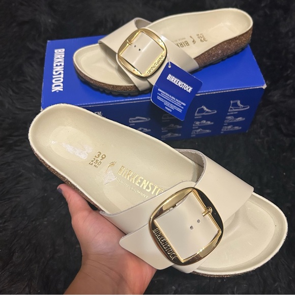 Birkenstock Shoes - BIRKENSTOCK Madrid big buckle leather sandals slippers slides shoes eur 39 new